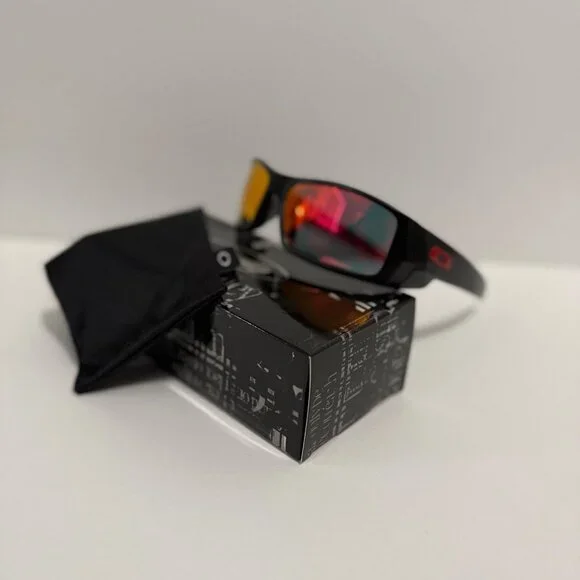 Oakley GASCAN Black Matte Frame OO9014 Ruby Iridium Lenses - Picture 5 of 7